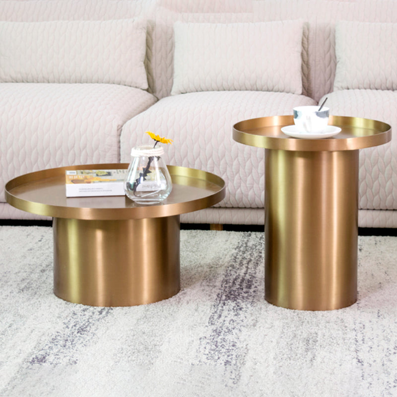 Mid-Century Modern Steel Coffee Table Pedestal Tray Top Cocktail Table