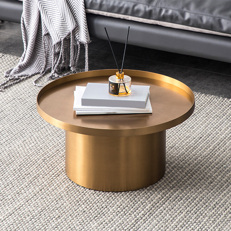 Mid-Century Modern Steel Coffee Table Pedestal Tray Top Cocktail Table