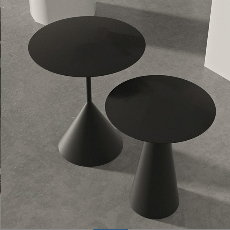 Pedestal Cocktail Table Set Mid-Century Metal Round Coffee Table