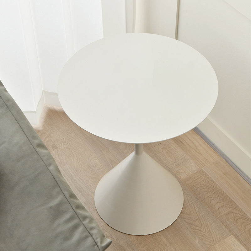 Pedestal Cocktail Table Set Mid-Century Metal Round Coffee Table