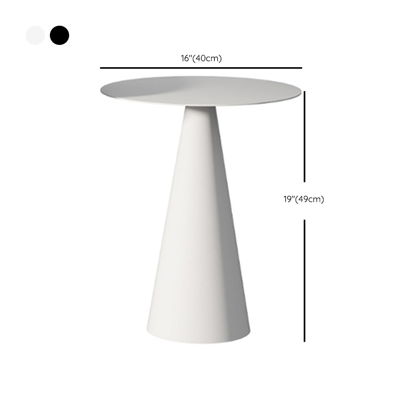 Pedestal Cocktail Table Set Mid-Century Metal Round Coffee Table
