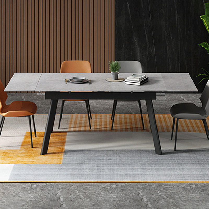 Rectangle Dining Table Modern Extendable Dining Table for Dining Room