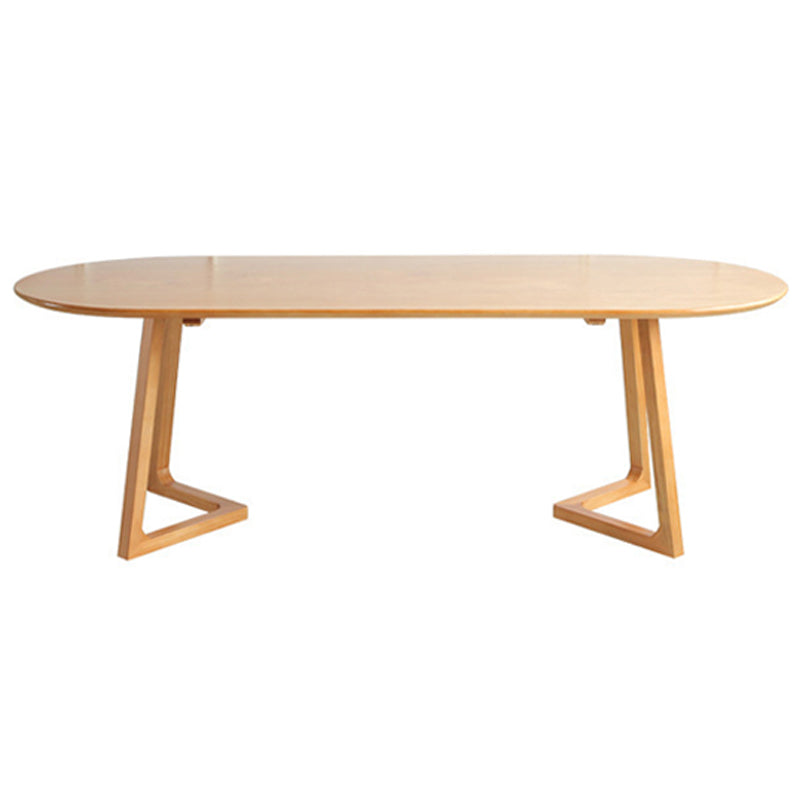 Oval Dining Table Simplicity Solid Wood Table for Dining Room