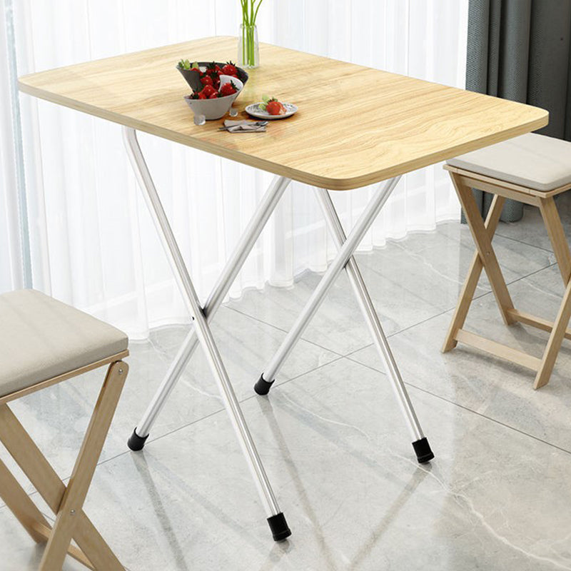 Simplicity Style Rectangle Dining Table Wooden Folding Kitchen Table