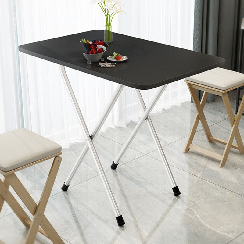 Simplicity Style Rectangle Dining Table Wooden Folding Kitchen Table