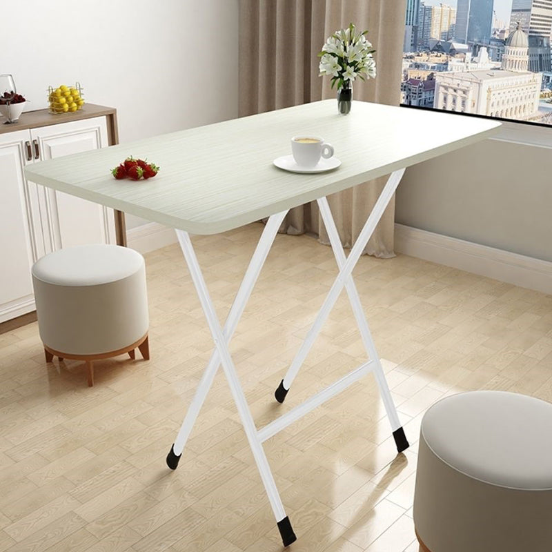 Simplicity Style Rectangle Dining Table Wooden Folding Kitchen Table
