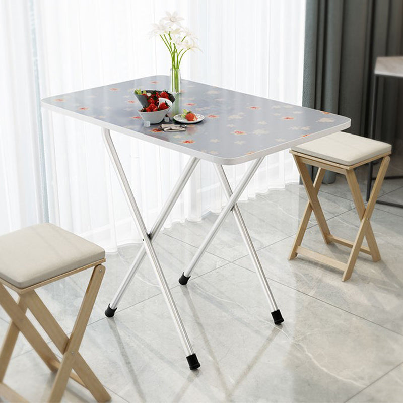 Simplicity Style Rectangle Dining Table Wooden Folding Kitchen Table
