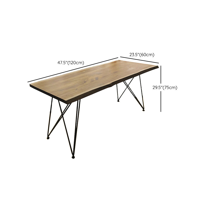 Wooden Table Industrial Style Simple Family Rectangular Dining Table