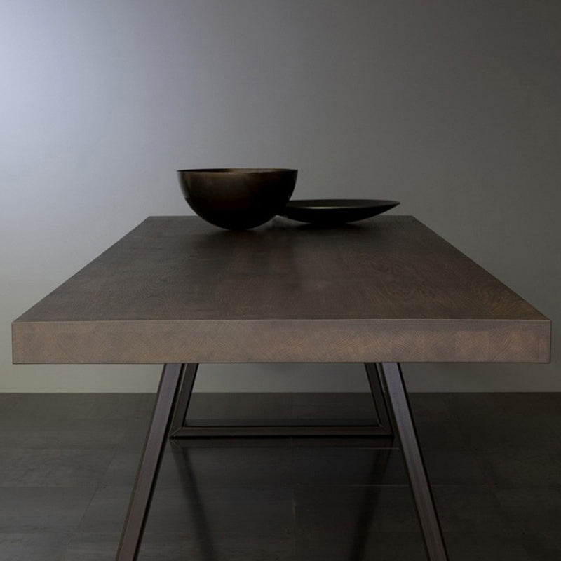 Wooden Table Medieval Modern Style Simple Family Rectangular Dining Table