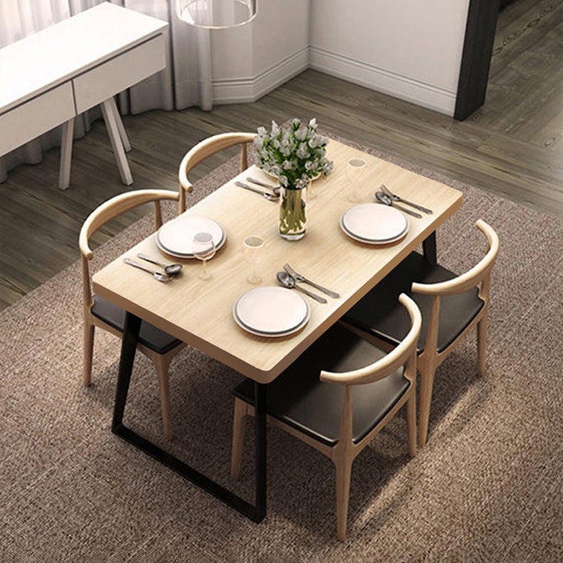 Double Pedestal Kitchen Table Industrial Solid Wood Dining Room Desk