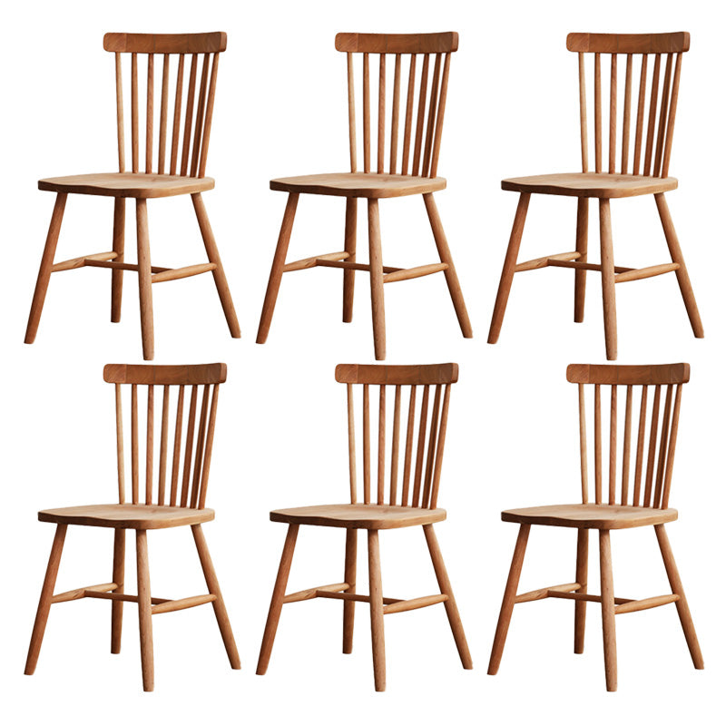Traditional Kitchen Dining Side Chair Wood Side Dining Chairs in Natural