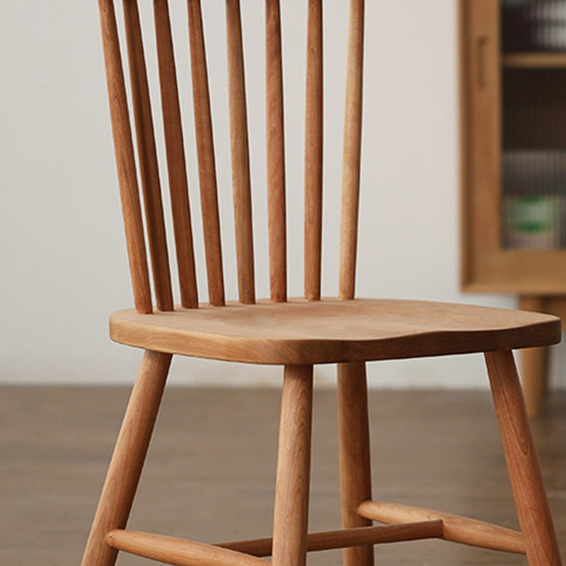 Traditional Kitchen Dining Side Chair Wood Side Dining Chairs in Natural