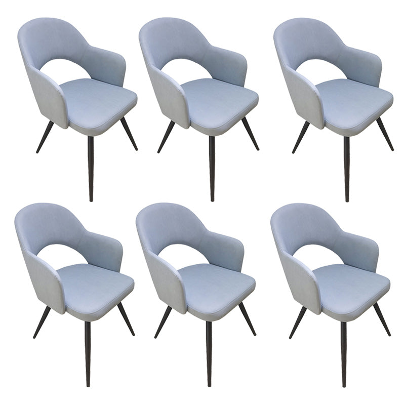 Contemporary Style Arm Chair Open Back Dining Room Chair for Home