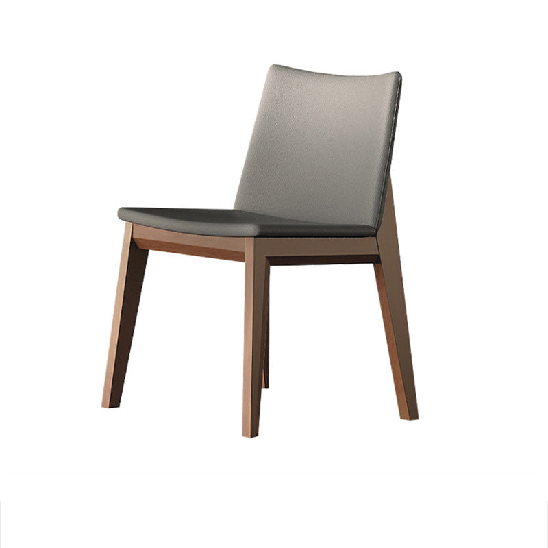 Traditional Style Chair Wood Solid Back Dining Room Chair for Dining Room