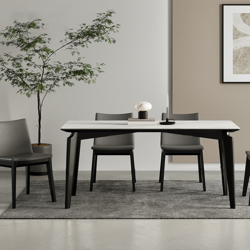 Traditional Style Chair Wood Solid Back Dining Room Chair for Dining Room