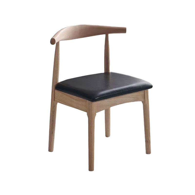 Open Back Side Chair Wood Industrial Dining Room Chair for Kitchen