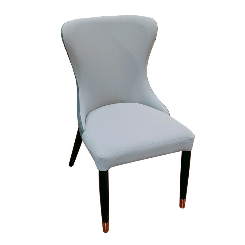 Contemporary Upholstered Dining Chairs Parsons Side Chair in Blue