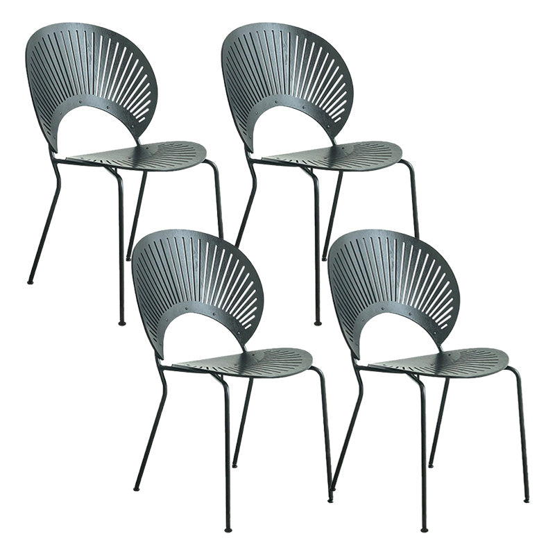 Industrial Metal Dining Room Chair Open Back Dining Chair for Restaurant Use