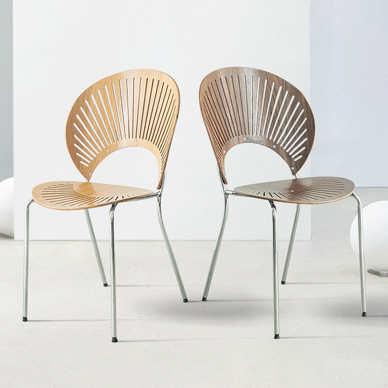 Industrial Metal Dining Room Chair Open Back Dining Chair for Restaurant Use