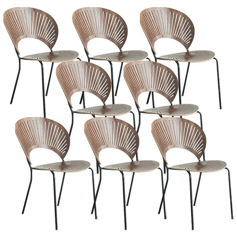 Industrial Metal Dining Room Chair Open Back Dining Chair for Restaurant Use