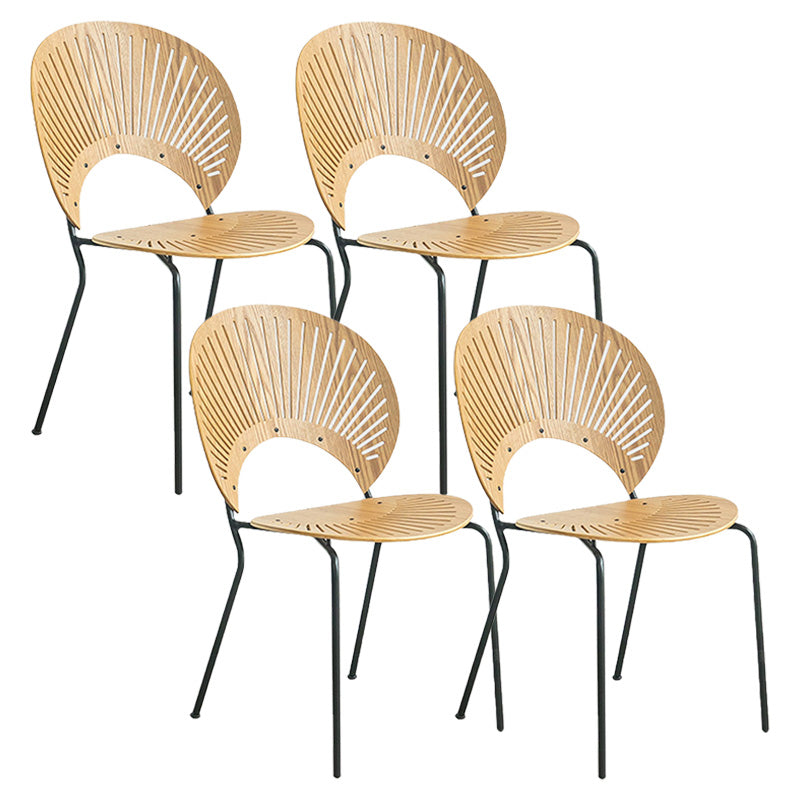 Industrial Metal Dining Room Chair Open Back Dining Chair for Restaurant Use