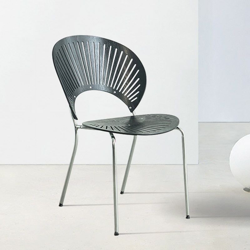 Industrial Metal Dining Room Chair Open Back Dining Chair for Restaurant Use