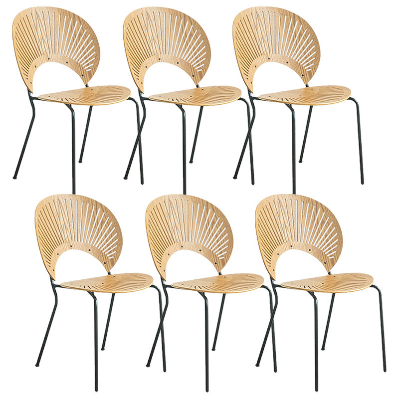 Industrial Metal Dining Room Chair Open Back Dining Chair for Restaurant Use