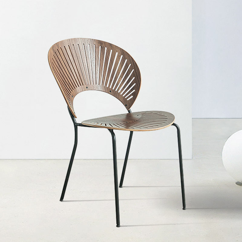 Industrial Metal Dining Room Chair Open Back Dining Chair for Restaurant Use