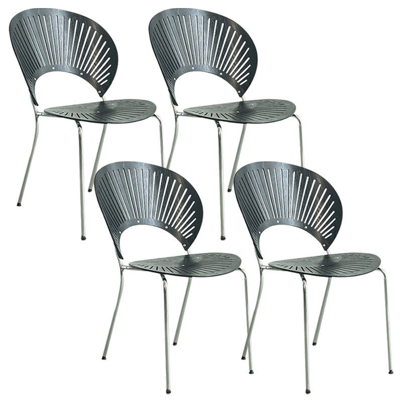 Industrial Metal Dining Room Chair Open Back Dining Chair for Restaurant Use