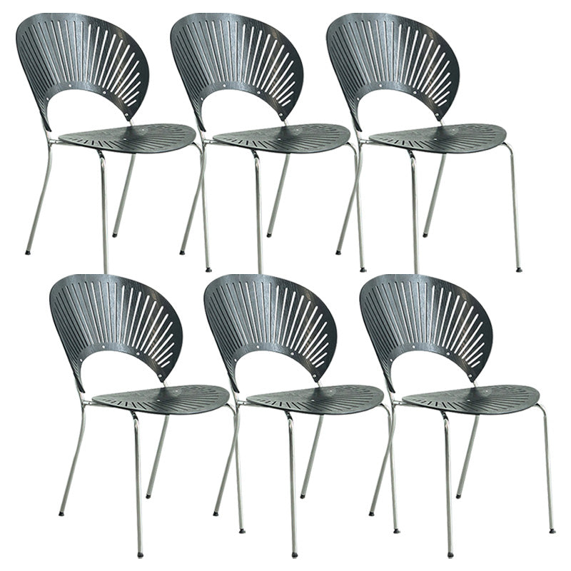 Industrial Metal Dining Room Chair Open Back Dining Chair for Restaurant Use