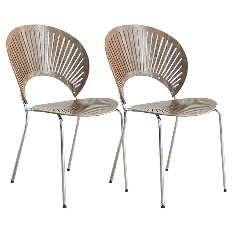 Industrial Metal Dining Room Chair Open Back Dining Chair for Restaurant Use