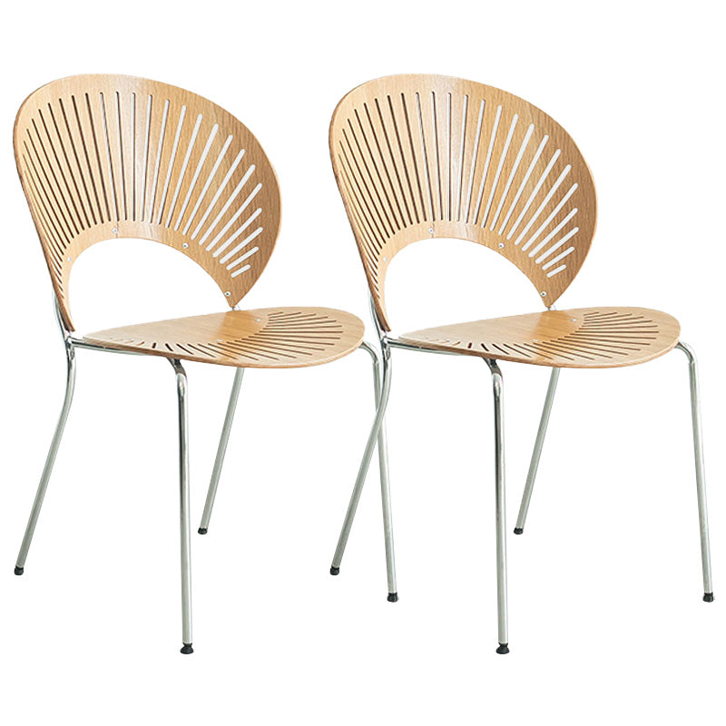 Industrial Metal Dining Room Chair Open Back Dining Chair for Restaurant Use