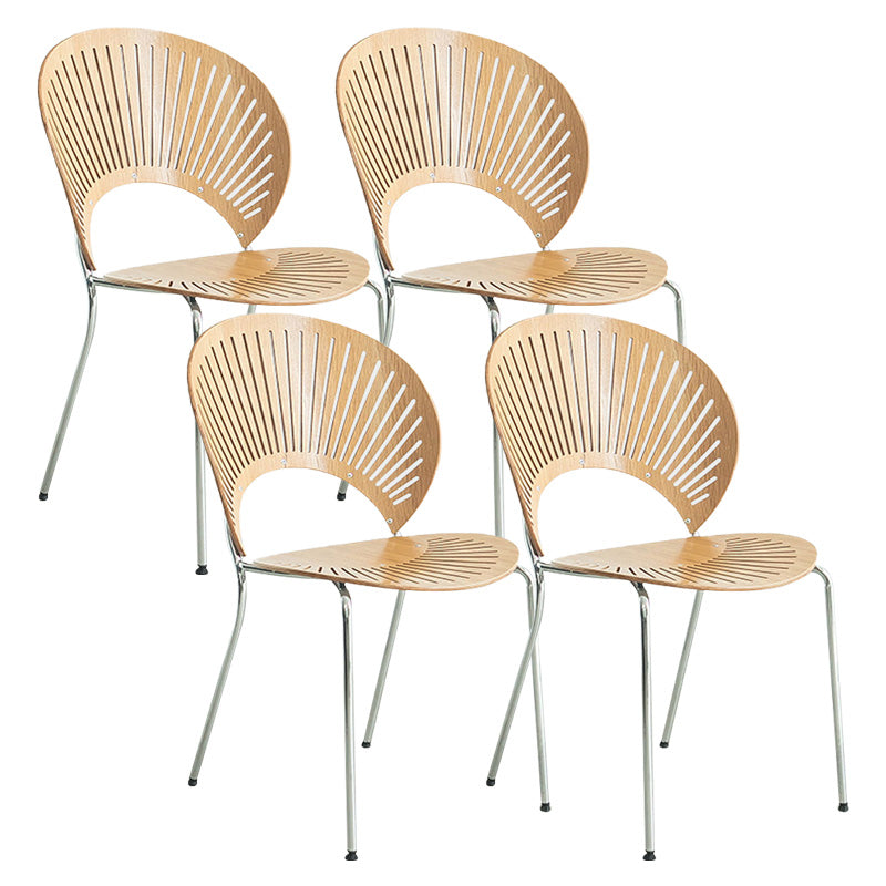 Industrial Metal Dining Room Chair Open Back Dining Chair for Restaurant Use