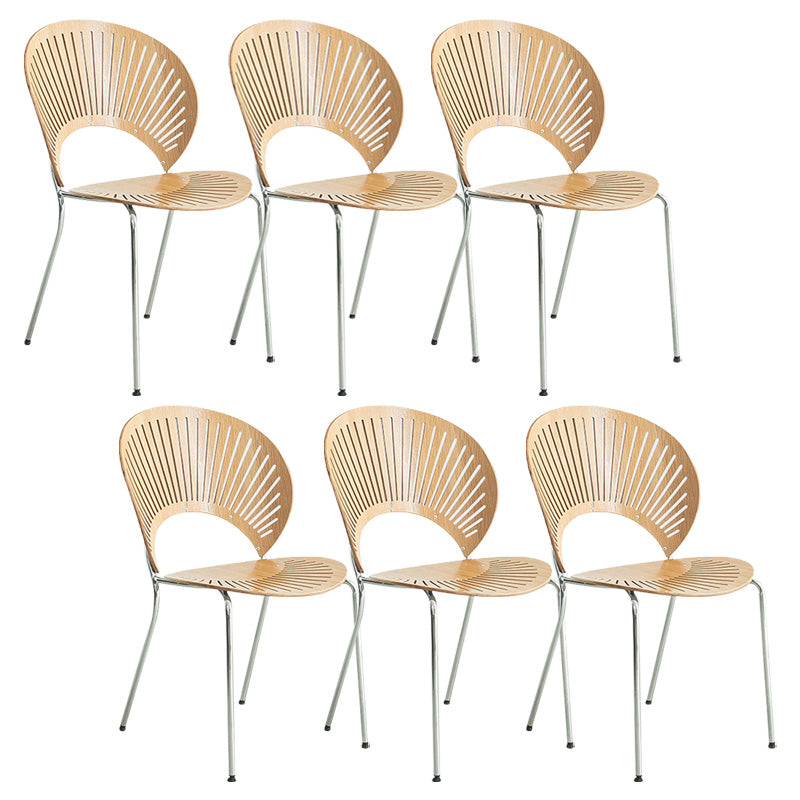 Industrial Metal Dining Room Chair Open Back Dining Chair for Restaurant Use