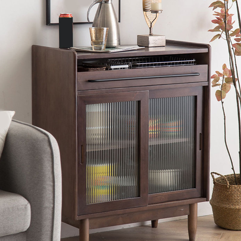Wooden Home Sideboard Modern Minimalist Rectangular Sideboard Table with Door