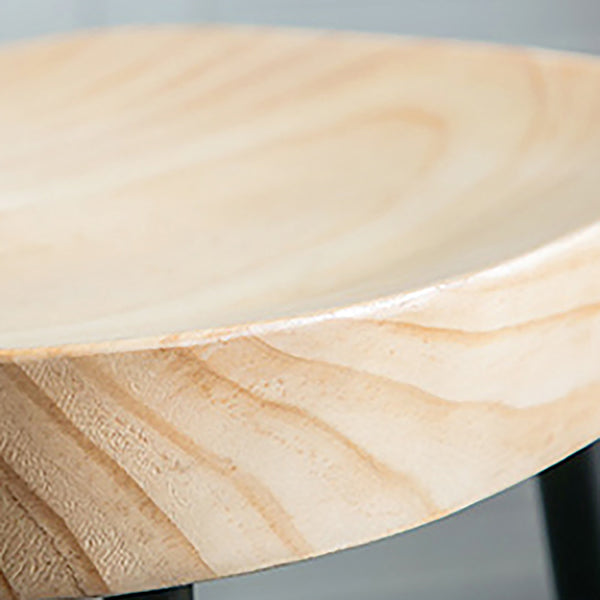 Saddle Seat Coffee Shop Bar & Counter Stool Modern Wood and Metal Dining Stool