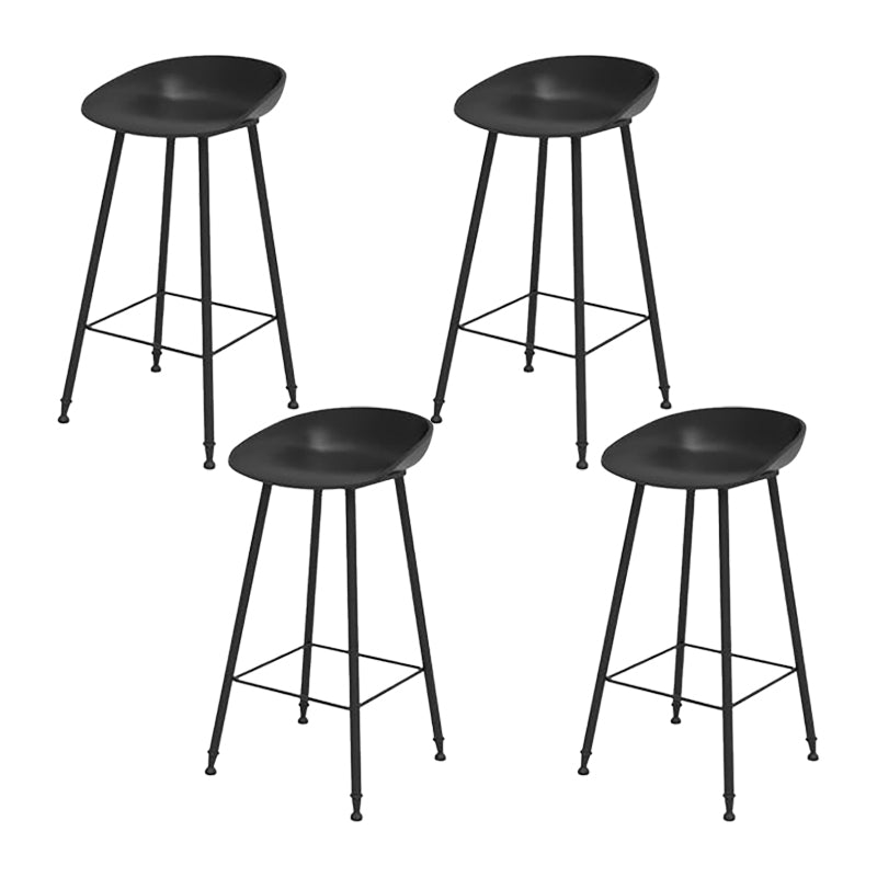 Industrial Counter Stool with Bucket Plastic Bar Stools for Restaurant