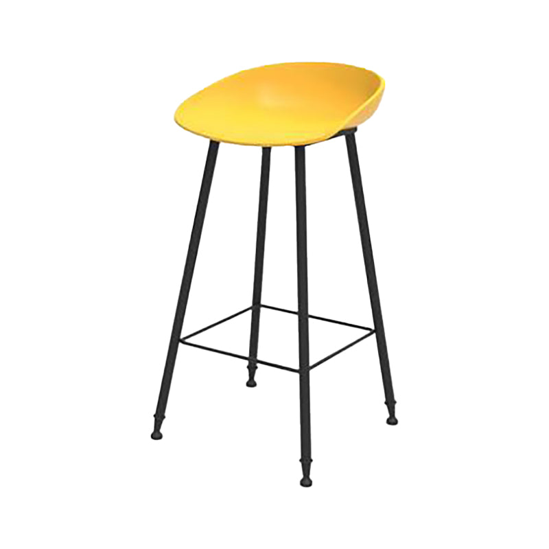 Industrial Counter Stool with Bucket Plastic Bar Stools for Restaurant