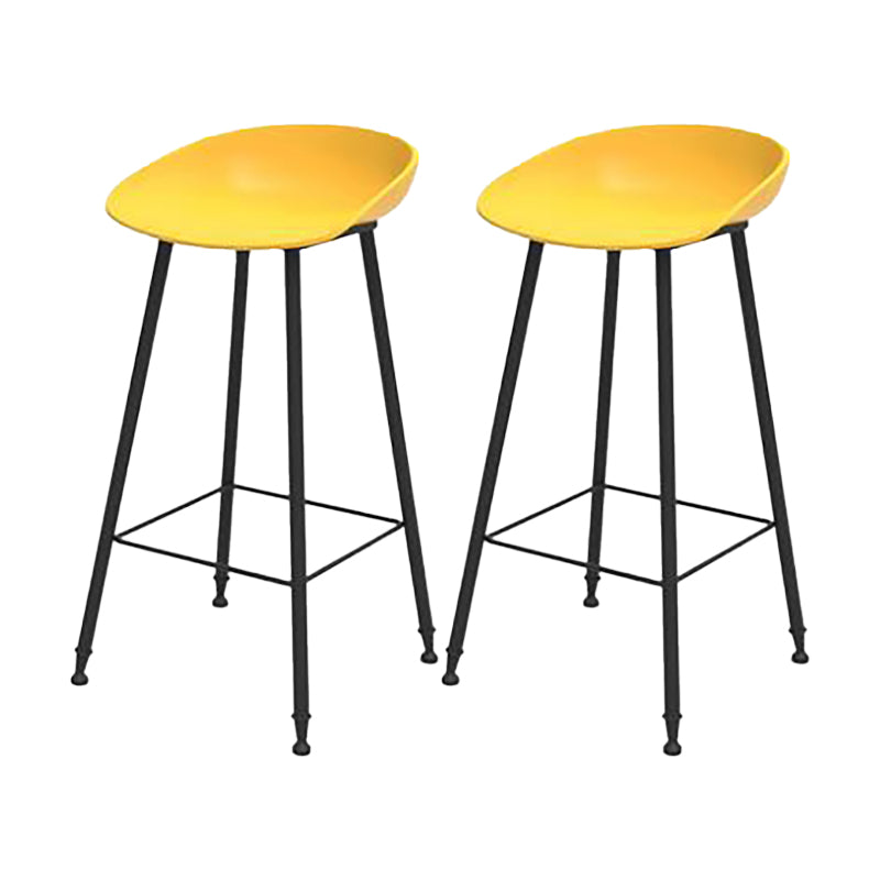 Industrial Counter Stool with Bucket Plastic Bar Stools for Restaurant