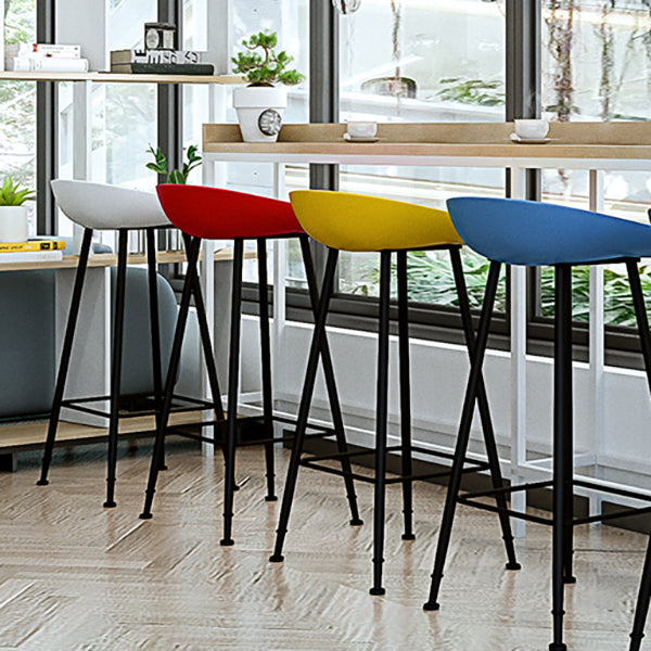 Industrial Counter Stool with Bucket Plastic Bar Stools for Restaurant