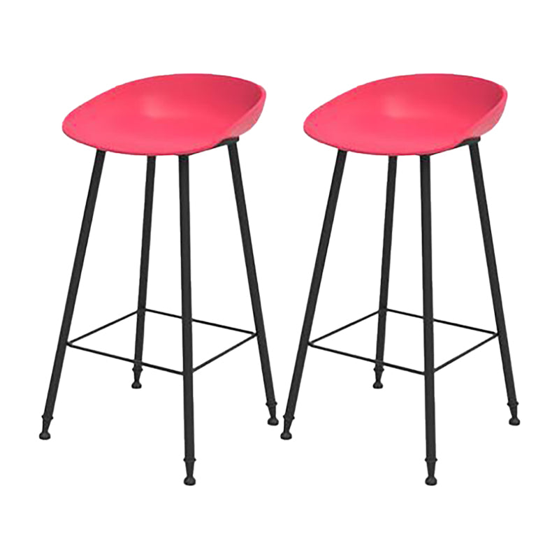 Industrial Counter Stool with Bucket Plastic Bar Stools for Restaurant