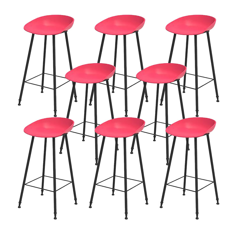 Industrial Counter Stool with Bucket Plastic Bar Stools for Restaurant
