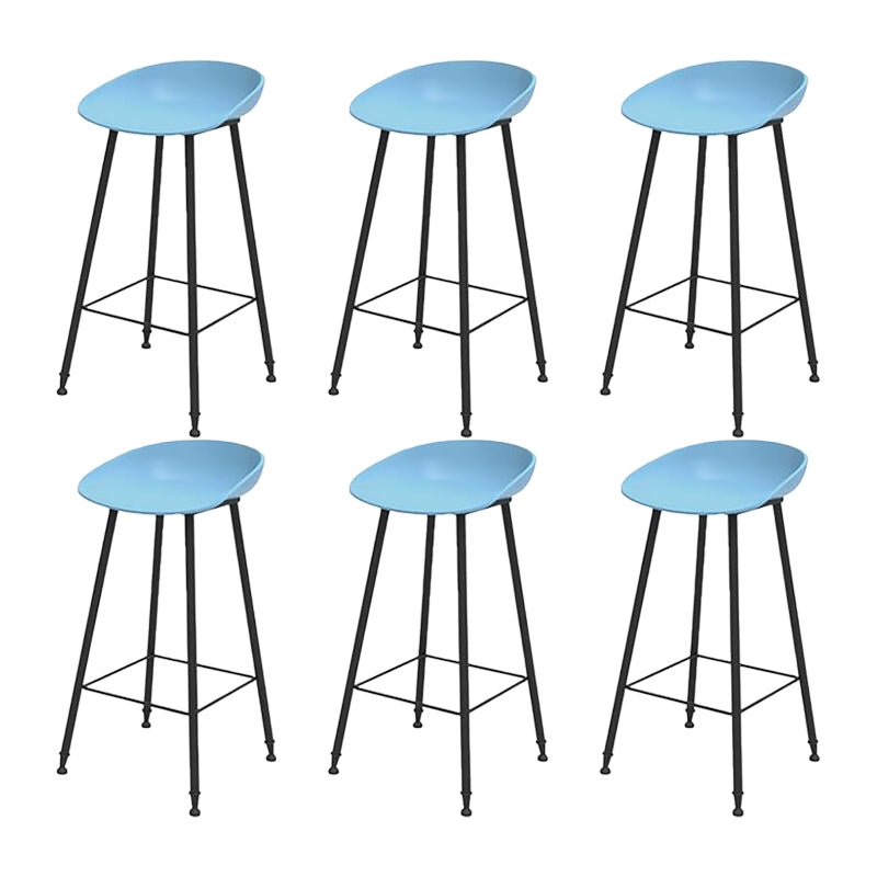 Industrial Counter Stool with Bucket Plastic Bar Stools for Restaurant