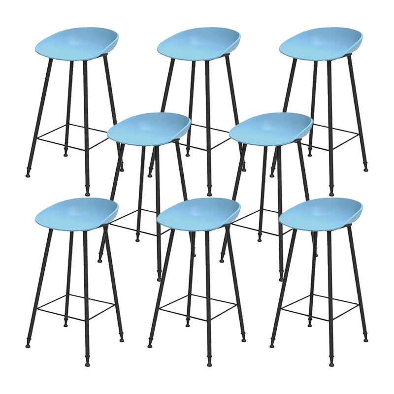 Industrial Counter Stool with Bucket Plastic Bar Stools for Restaurant