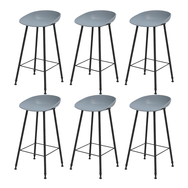 Industrial Counter Stool with Bucket Plastic Bar Stools for Restaurant