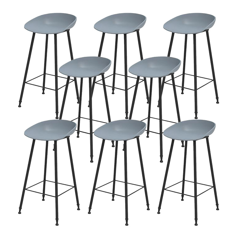 Industrial Counter Stool with Bucket Plastic Bar Stools for Restaurant