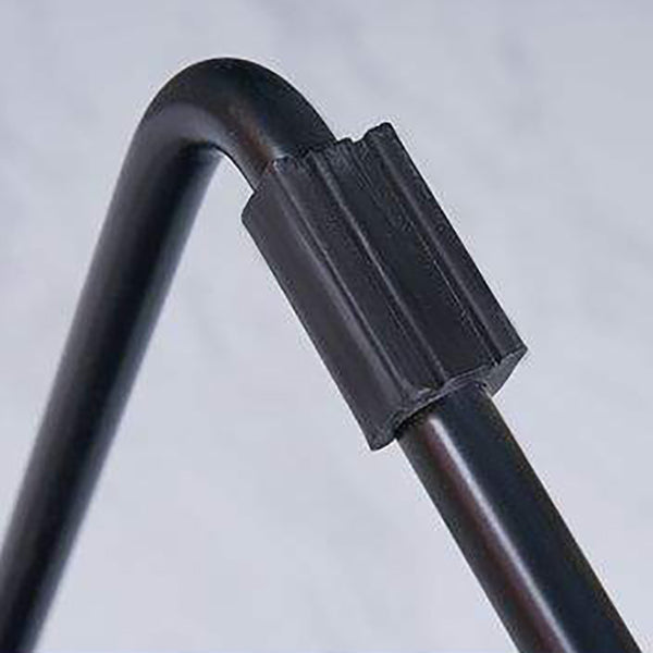 Modern Backrest Armless Counter Stool Metal High Stool with Plastic Cushion