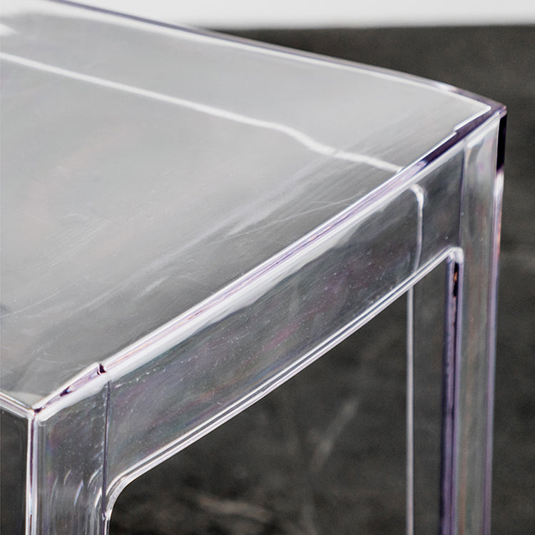 Industrial Backrest Armless Counter Stool Plastic Bar Stool with 4 Legs