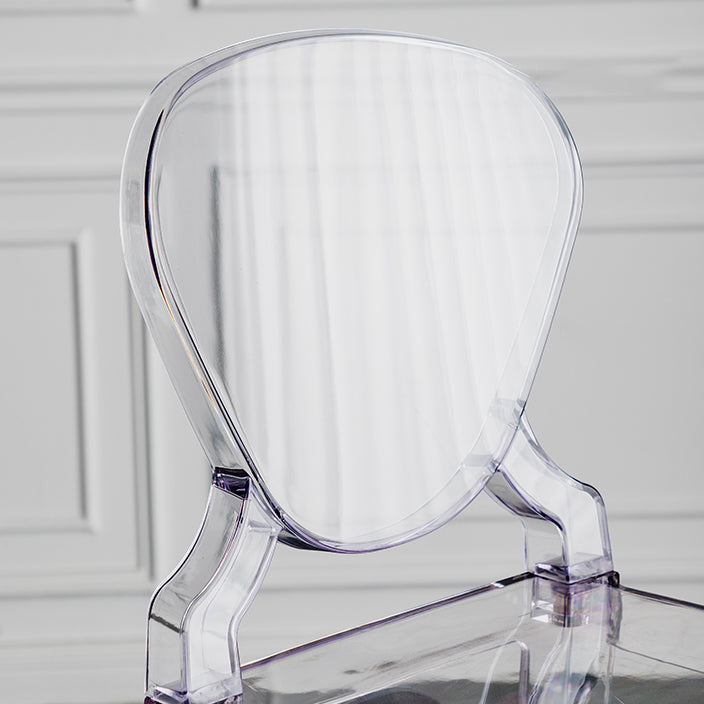 Industrial Backrest Armless Counter Stool Plastic Bar Stool with 4 Legs