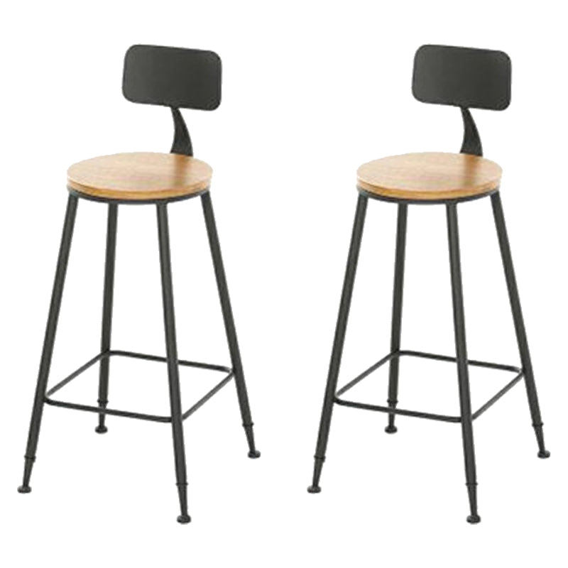 Contemporary Style Metal Bar-stool PU Leather Counter Bar Stool for Kitchen